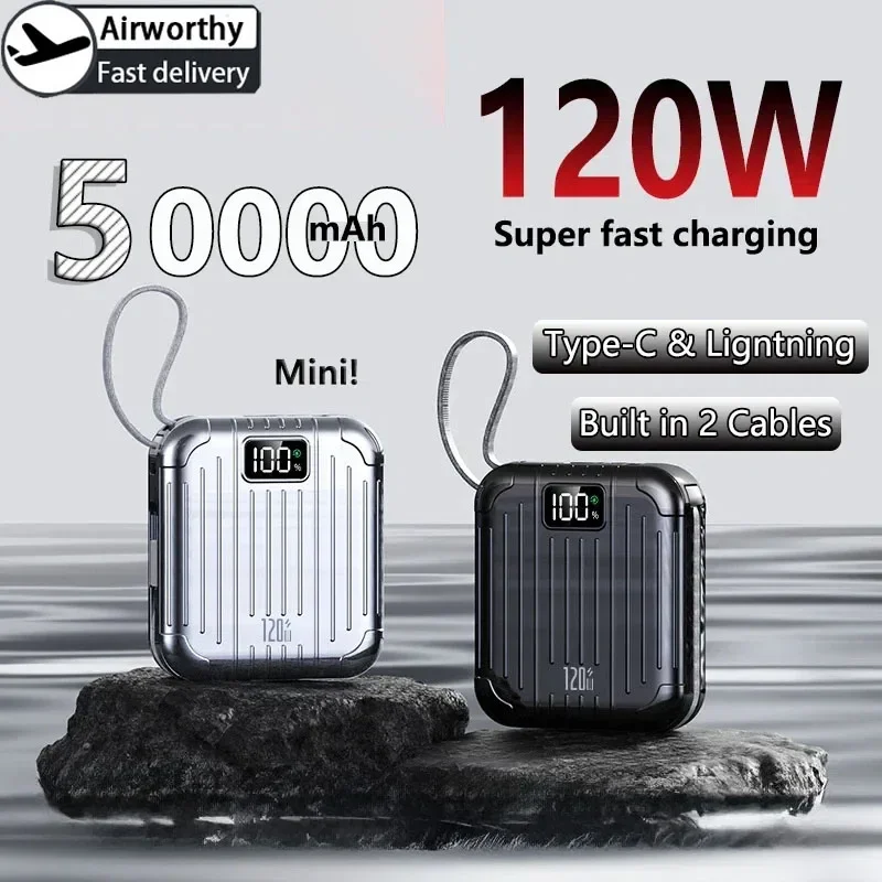 Solar Charger Panel Foldable - Mini Kompaktowy Wygodny PowerBank 50000mAh PD20W