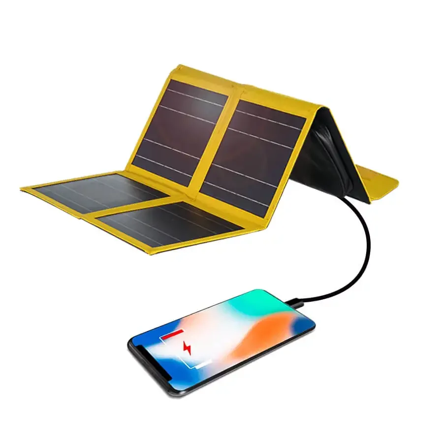 Solar Charger Panel Foldable - Składany telefon z panelem słonecznym, przenośna