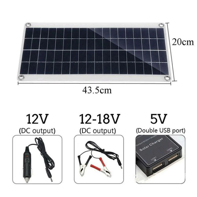 Zestaw paneli słonecznych 30W  – Solar Charger Panel Foldable recenzja i cena