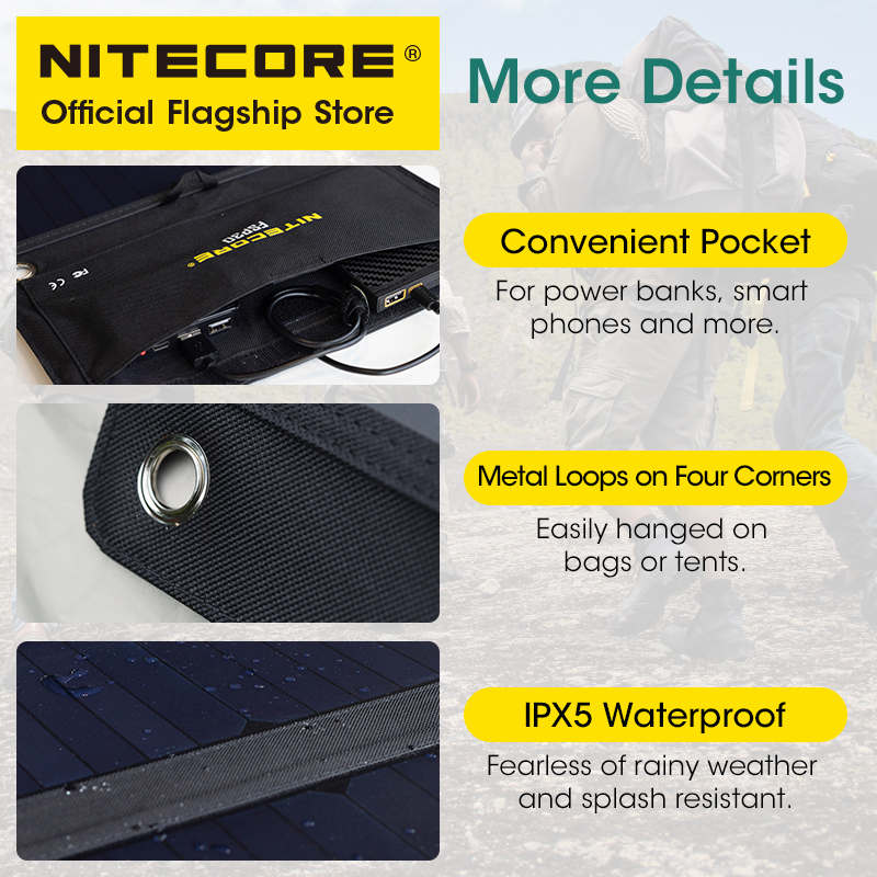 NITECORE FSP30 30 30W przenośn – Solar Charger Panel Foldable recenzja i cena